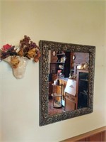 Vintage Mirror and Flower Holder