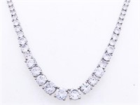 Tennis Style Necklace 16 inch Over 65 Ct.  TW