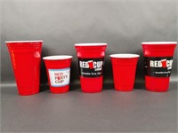 Red Cup Living Five Reusable Red Cups