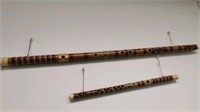 Oriental Wood flutes lot