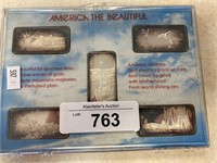America the beautiful Sterling Silver set.