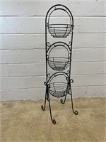 Metal Stand w/ Hanging Baskets