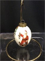 Porcelain Christmas Egg by The Egg Lady