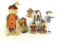 Lot of Fall & Halloween Yard Figures