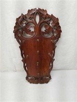 Carved Wooden Piece w. Hooks