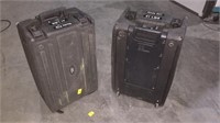 Two 22x14x9" storage cases on wheels