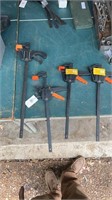 Four clamps/spreaders