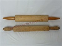 Wooden Rolling Pins ~ Lot of 2