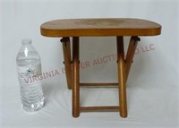 Vintage Nevco Fold-n-Carry Wooden Stool