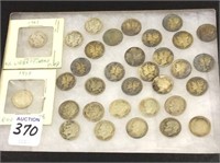 Collection of Approx. 33 Dimes Including