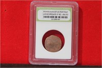 A Slabbed Large Bronze Roman Coin