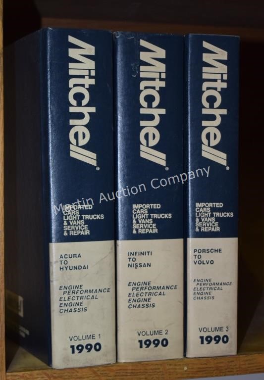 (O) Mitchell 1990 Service & Repair Manual Set