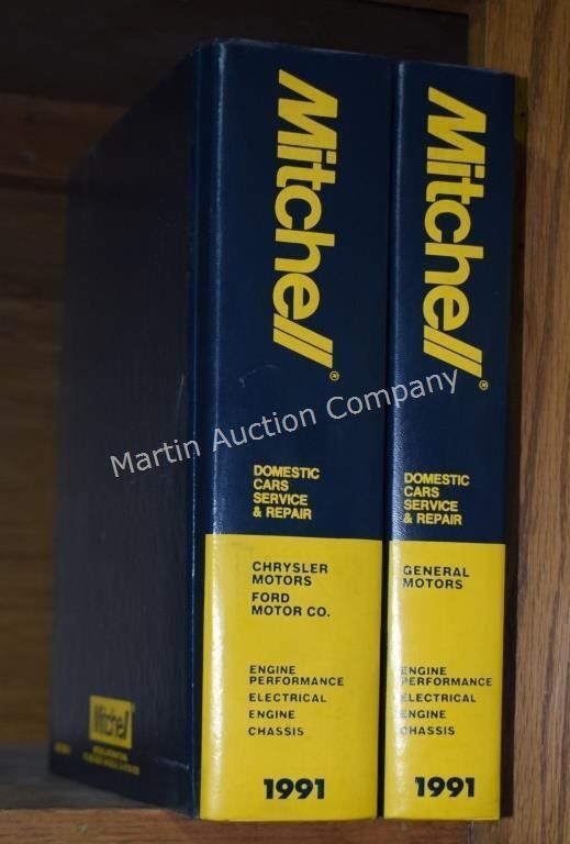 (O) Mitchell 1991 Service & Repair Manual Set of 2