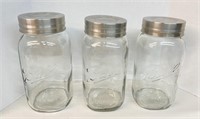 3 Pcs. XL Ball Mason Jar Reproductions