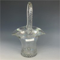 Vintage Clear Glass Basket