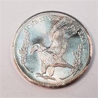 One Silver Eagle Dollar - 1 Troy Oz. .999 Fine