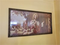 Vintage Framed Jesus Print
