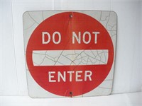 "Do Not Enter" Metal Sign  24x24 inches