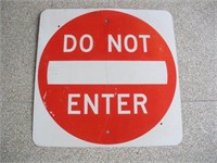 "Do Not Enter" Aluminum Sign  30x30 inches