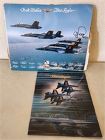 W - 2 PIECES MILITARY AIRCRAFT PRINTS (K2)