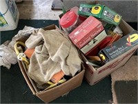 (2) Boxes of Garden Supplies and Hardware