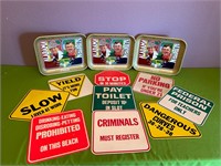 Fun Signs and Coca-Cola Alabama Platters +++