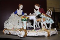 Large Weis Bach Porcelain Figure Group,