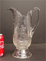 C. 1896 Glass Pitcher with Female Safety Rider