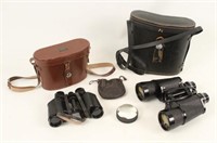 Two Binoculars & Magnifier