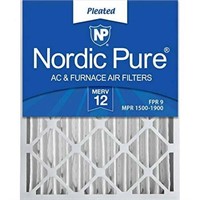 Nordic Pure 16x25x4 (3 5/8) Pleated MERV 12 Air Fi