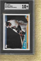 1994 Topps Pre-prod Barry Bonds SGC 10