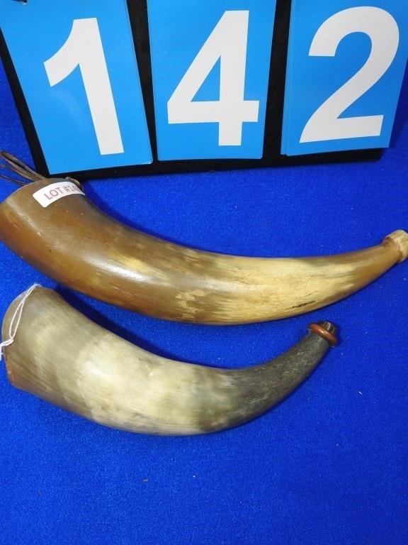 "2" Vintage Open Powder Horns