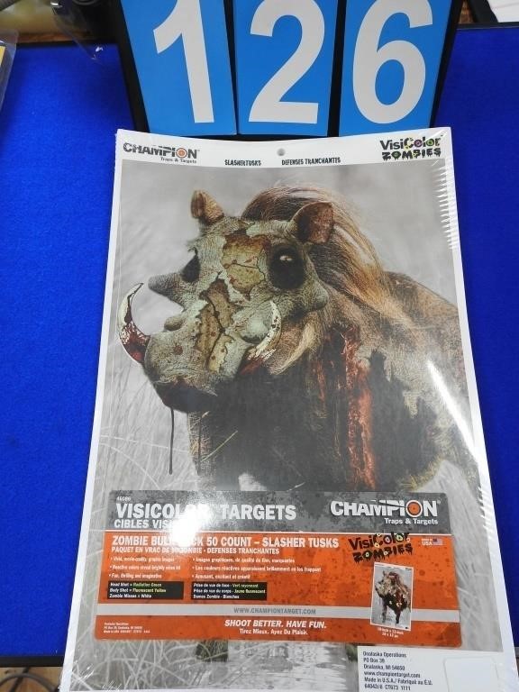 50 Champion Visicolor Zombie Targets Slasher Tusk