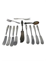Sterling silver flatware grouping miscellaneous