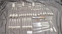 51PC Crown Princess Fine Arts Sterling silverware