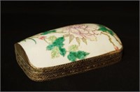 Large Antique Oriental porcelain covered box