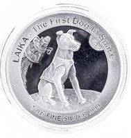 Coin 2018 Niue Laika The First Dog in Space 1 OZ