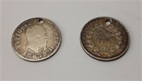 1863 VITTORIO EMANUELE  II COIN / 1852 LOUIS