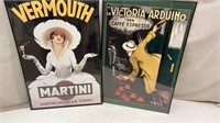 2 Large Framed Posters Vermouth &
