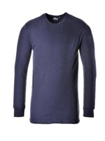 3XL Thermal Long Sleeve Tee in Navy Blue x 4Pcs