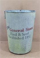 Vintage Metal Decorative Can