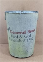 Vintage Metal Decorative Can