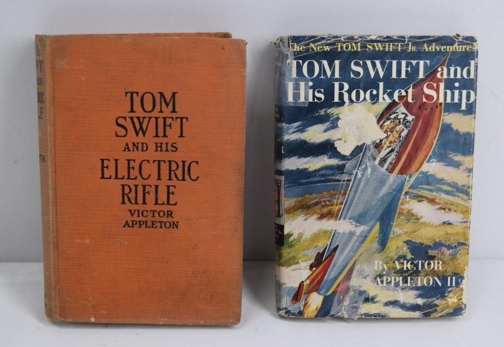 2 Vintage Tom Swift Hardcover Books