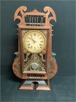 Rare Seth Thomas Harp Shaped Shelf Clock