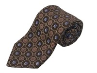 John W. Nordstrom Brown Floral Neck Tie P3692