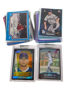 Stack of Bowman Prospect Cards