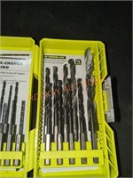 RYOBI Black Oxide Hex Shank Twist Drill Bit Set