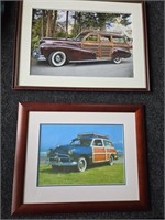 Framed Wood Paneled Classic Station Wagon Photos