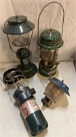 4) Vintage Coleman Lanterns