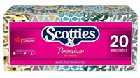 20-Pk Scotties Premium Facial Tissue, Soft &